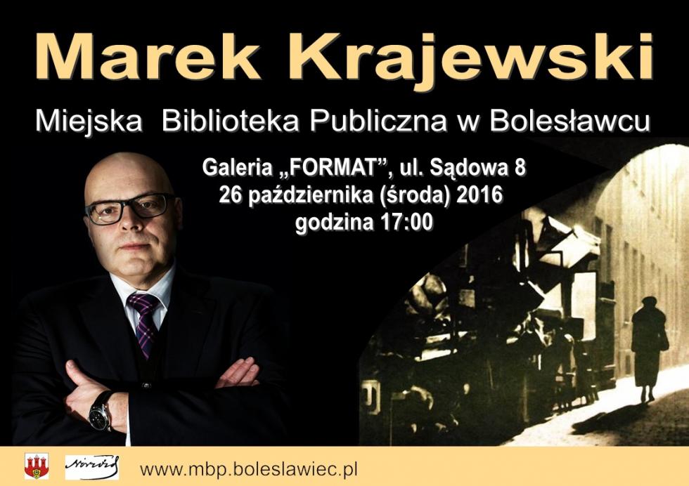 Mistrz kryminau Marek Krajewski w Miejskiej Bibliotece Publicznej w Bolesawcu
